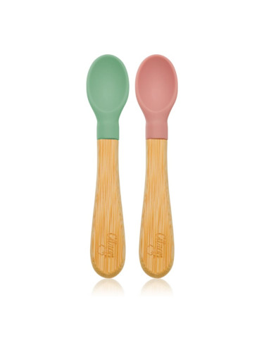 Citron Bamboo Spoon лъжичка Green/ Pink 2 бр.