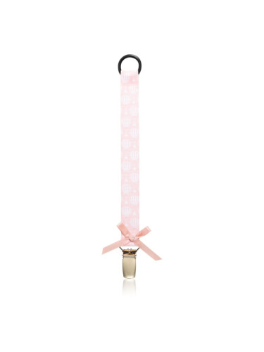 Bjällra of Sweden Pacifier Clip клипс за биберон Pink Sky 1 бр.