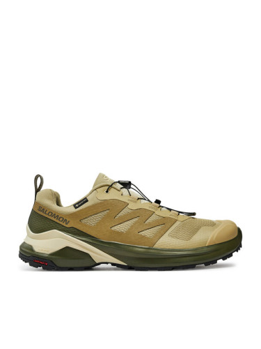 Salomon Маратонки за бягане X-Adventure Gore-Tex L47592500 Зелен