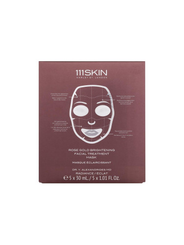 111SKIN Rose Gold Brightening Facial Treatment Mask Маска за лице за жени 5x30 ml