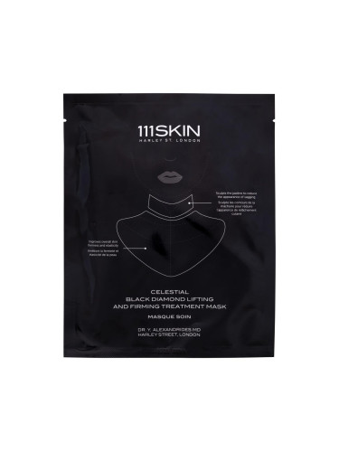 111SKIN Black Diamond Lifting and Firming Treatment Neck Mask Маска за лице за жени 43 ml