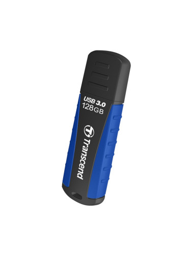 Памет 128GB USB Flash Drive, Transcend JetFlash 810, USB 3.0, черна/синя