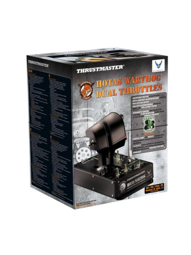Джойстик Thrustmaster Hotas Warthog Dual Throttle, USB, черен, за PC