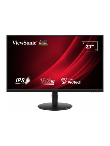 Монитор ViewSonic VG2708A, 27" (68.58 cm) IPS панел, 100Hz, Full HD, 5ms, 50 000 000:1, 250 cd/m2, DisplayPort, HDMI, VGA, USB