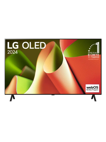 Телевизор LG OLED55B43LA, 65" (165.1cm) 4K/UHD OLED Smart TV, HDR10, 100Hz, Dolby Vision, Dolby Atmos, 4K AI Super Upscaling, DVB-T2/C/S2, Wi-Fi, Bluetooth, LAN, 4x HDMI, 2x USB