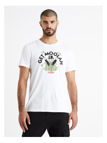 Celio Monopoly T-shirt Byal