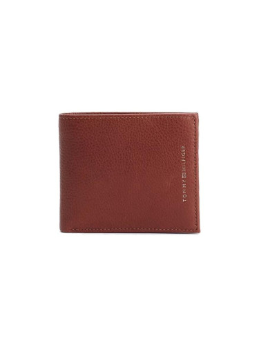 Tommy Hilfiger Wallet - PREMIUM LEATHER CC FLAP AND COIN brown