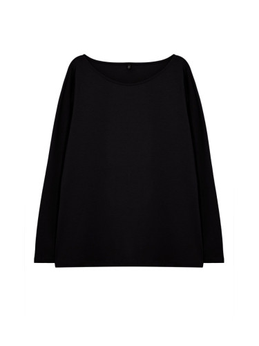 Trendyol Curve Black 100% Cotton Plus Size T-shirt