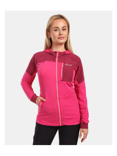 Women's Stretch Hooded Sweatshirt Kilpi MEMPHIS-W Pink