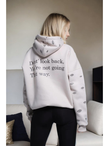 84987 Dewberry Oversize Women Sweatshirt-STONE