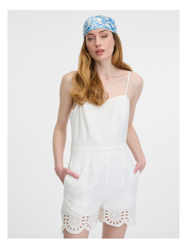 Orsay White women's short jumpsuit - Women's