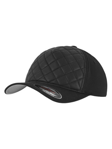 Diamond Quilted Flexfit Black