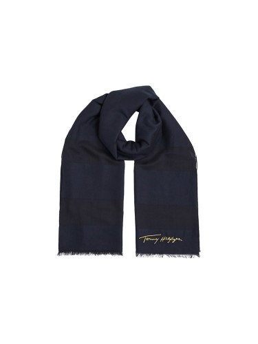 Tommy Hilfiger Scarf - ICONIC SOFT SCARF 100X200 blue