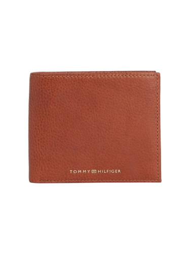 Tommy Hilfiger Wallet - PREMIUM LEATHER CC AND COIN brown