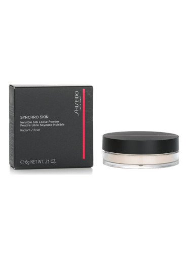 Shiseido Synchro Skin Invisible Silk Loose Powder / Radiant Транспарентна пудра на прах за озаряване на лицето 6 g