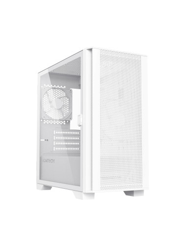 Montech кутия AIR 100 LITE, Micro ATX Case, TG, 2x120mm Fans, White