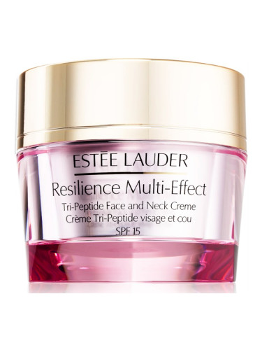 Estée Lauder Resilience Multi-Effect Tri-Peptide Face and Neck Creme SPF15 Интензивно подхранващ крем за нормална към смесена кожа 50 ml