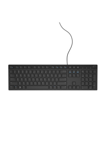 Клавиатура Dell KB216, нископрофилна, USB, черна