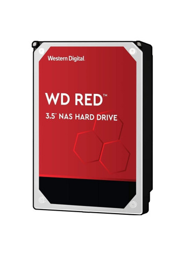 Твърд диск 4TB WD Red NAS, SATA 6GB/s, 5400rpm, 256MB кеш, 3.5" (8.89cm)