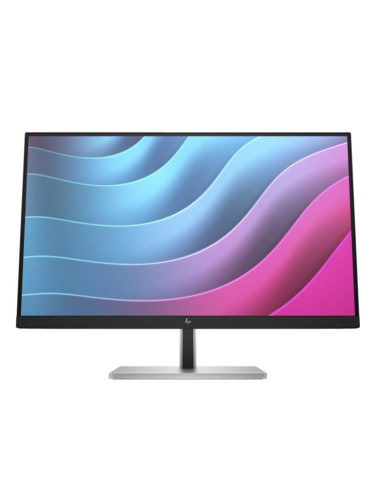 Монитор HP E24 G5 (6N6E9AA#ABB), 23.8" (60.45cm), IPS панел, 75Hz, Full HD, 5ms, 8 000 000:1, 250cd/m2, DisplayPort, HDMI, USB