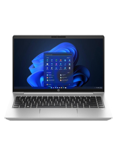 Лаптоп HP ProBook 440 G10 (7L755ET)(сребрист), десетядрен Intel Core i5-1334U 1.3/4.6GHz, 14" (35.56cm) Full HD Anti-Glare IPS Display, (HDMI), 16GB DDR4, 512GB SSD NVMe, 1x USB 3.2 Gen 2 Type-C, Windows 11 Pro, 1.38kg