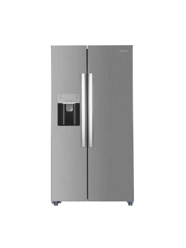 Хладилник с фризер Daewoo CSMSBS4ELVB8-EU, клас E, 513 л. общ обем, свободностоящ, 306 kWh/годишно, диспенсер, инокс