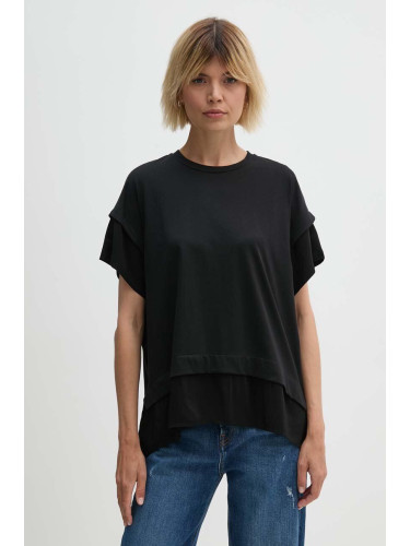 Тениска Sisley в черно 33D6L106D