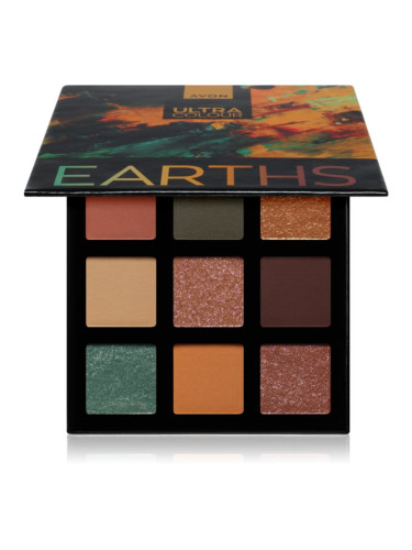 Avon Ultra Colour палитра сенки за очи цвят Earths 6,3 гр.