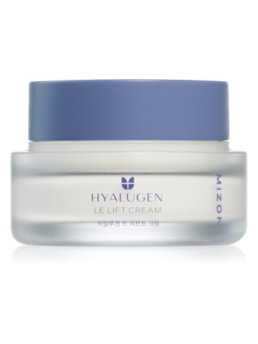 Mizon Hyalugen Le Lift Cream изглаждащ крем против бръчки за подхранване на кожата на лицето и поддържане на естествената хидратация 50 мл.