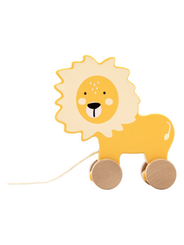 Tryco Wooden Lion Pull-Along Toy играчка от дърво 10m+ 1 бр.