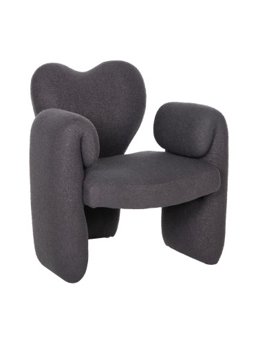 Кресло  букле  сив цвят