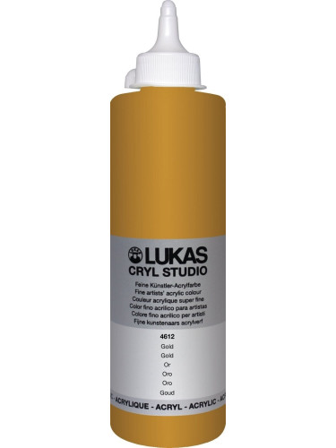 Lukas Cryl Studio Plastic Bottle АКРИЛНА боя Gold 500 ml 1 бр