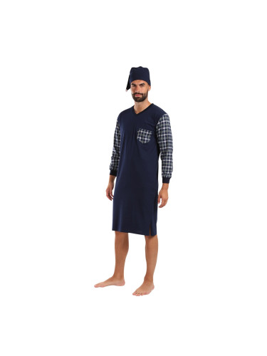 Men's nightgown Foltýn dark blue