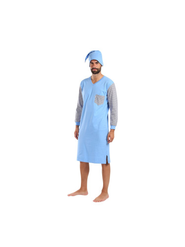 Men's nightshirt Foltýn blue