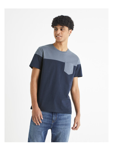 Celio Cotton T-Shirt Becolored with Pocket - Men