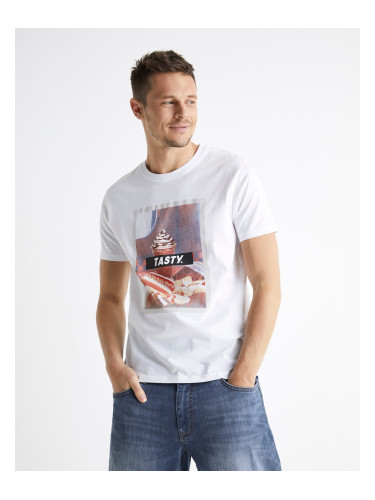Celio T-shirt Berelax with TASTY print. - Men's