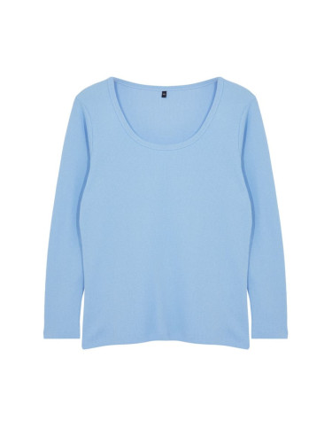 Trendyol Curve Blue Camisole Knitted Plus Size Blouse