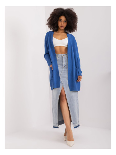 Blue cardigan with a hint of viscose