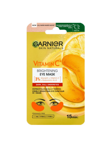 Garnier Skin Naturals Vitamin C Brightening Eye Mask Маска за очи за жени 1 бр