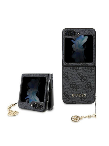 Оригинален кейс Guess 4G Charms Collection, За Samsung Galaxy Z Flip5 5G, Черен