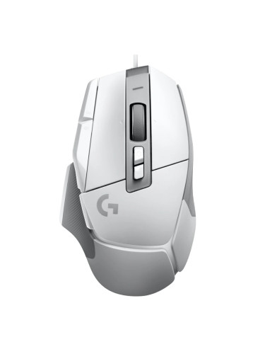 Мишка Logitech G502 X, оптична (25 600dpi), USB, бяла, гейминг