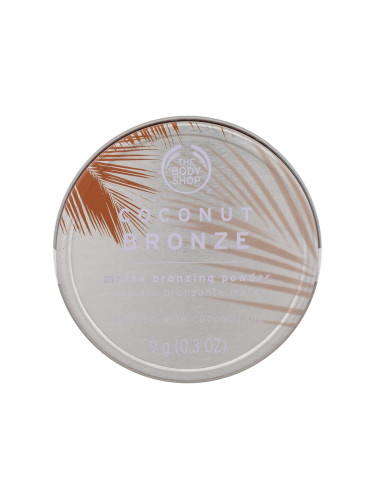 The Body Shop Coconut Bronze Matte Bronzing Powder Бронзант за жени 9 g Нюанс 03 Matte Coco Medium