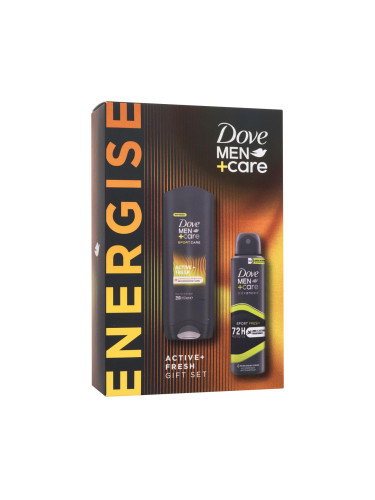 Dove Men + Care Energise Подаръчен комплект антиперспирант Men Care Advanced Sport Fresh 150 ml + душ гел Men Care Sport Care Active Fresh 250 ml