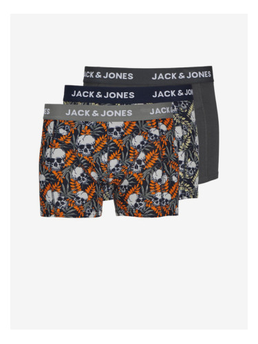 Jack & Jones Hugo Боксерки 3 броя Siv