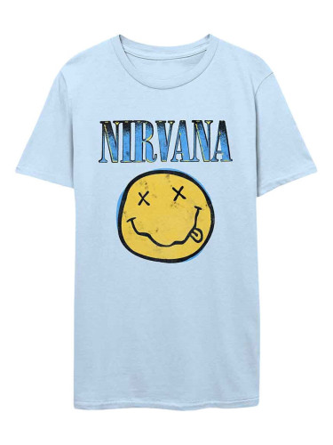 Nirvana Риза Xerox Happy Face Blue Unisex Light Blue S