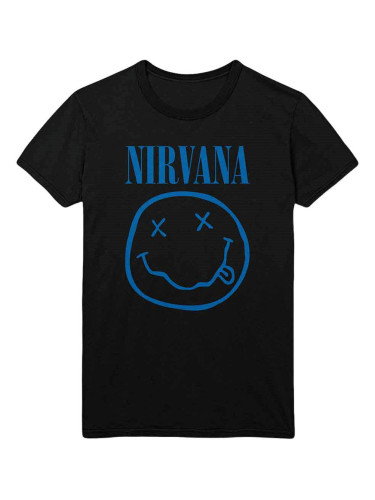 Nirvana Риза Blue Smiley Black 2XL