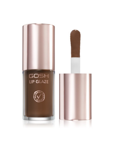 GOSH COPENHAGEN Lip Glaze блясък за устни цвят 003 Dark Chocolate 5.5 мл.