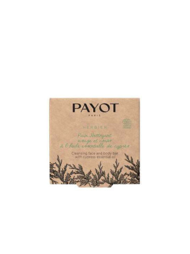 Payot Herbier Face And Body Cleansing Bar With Cypress Essential Oil Почистващ бар с етерично масло от кипарис