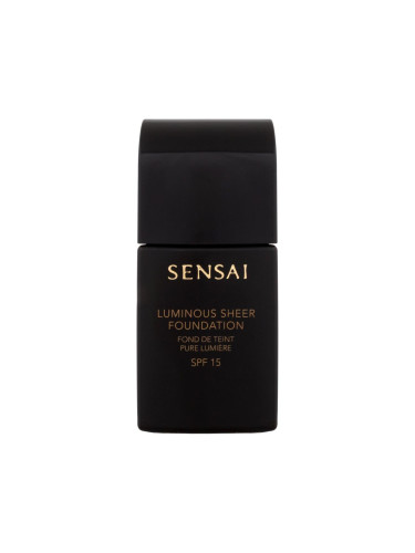 Sensai Luminous Sheer Foundation SPF15 Фон дьо тен за жени 30 ml Нюанс LS204 Honey Beige увредена кутия