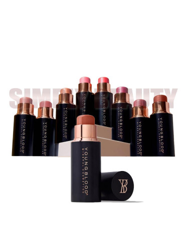 Кремообразен руж за лице стик YOUNGBLOOD VividLuxe Crème Blush Stick